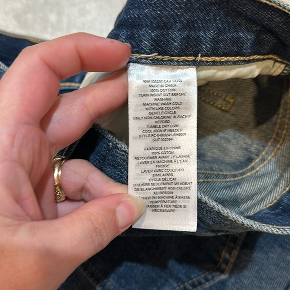 NWT! Current Elliott The Boyfriend Rolled Denim Shorts 27 - Picture 7 of 7